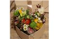Für Ihren Wellnessgarten - Die frühlingsfrisch gefüllte Herzbox, mit all ihren Farben, perfekt für diese Jahreszeit!