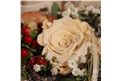 Für Ihren Wellnessgarten - Eine weiße ewige Rose mit Dekoration für einen besonderen Menschen!