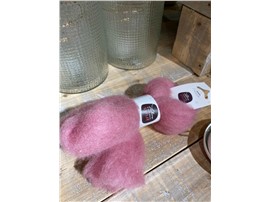 Für Ihren Wellnessgarten - Lunte rosa zum Dekorieren, 100 % Schafwolle