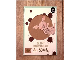 Grußkarte "Kleine Schweinerei" kaufen - Im Onlineshop für Garten